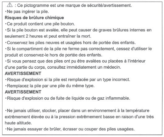 Certification du système d'accès et de démarrage mains libres