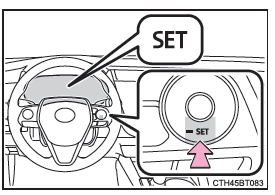 Sélection du mode de régulation à vitesse constante