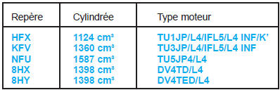 Version (boite de vitesses / depollution)