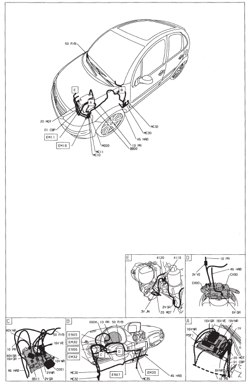 Indicateur temperature + niveau huile moteur - TU5JP4 (NFU)