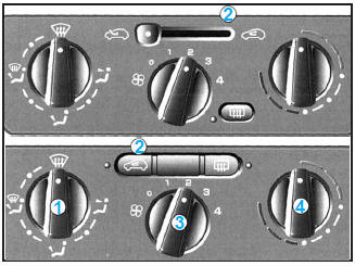 Reglage de la temperature d'air pulse