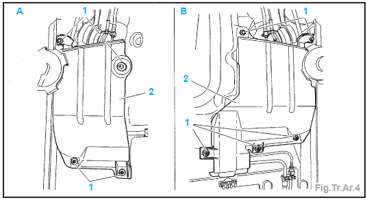 Vehicule avec frein arriere a tambour