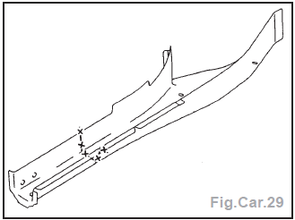 Plancher et longeronnet arriere (partiel)