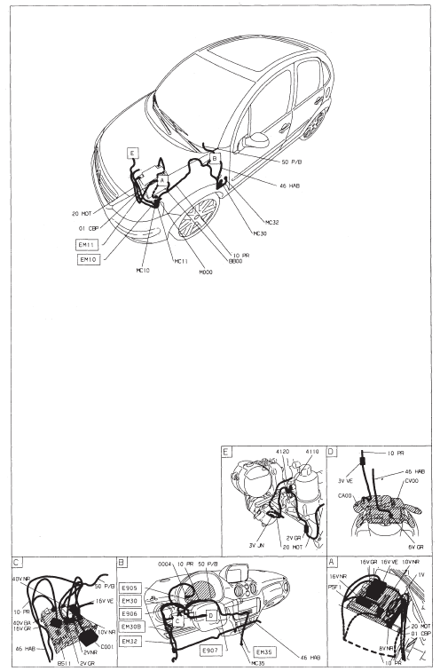 Indicateur temperature + niveau huile moteur - TU5JP4 (NFU)
