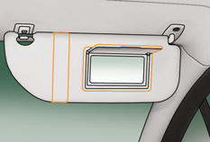 Les pare-soleil sont munis d'un miroir de courtoisie avec volet d'occultation
