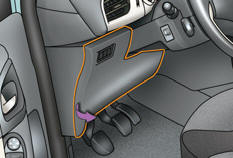 La pince d'extraction et les emplacements dédiés aux fusibles de rechange sont